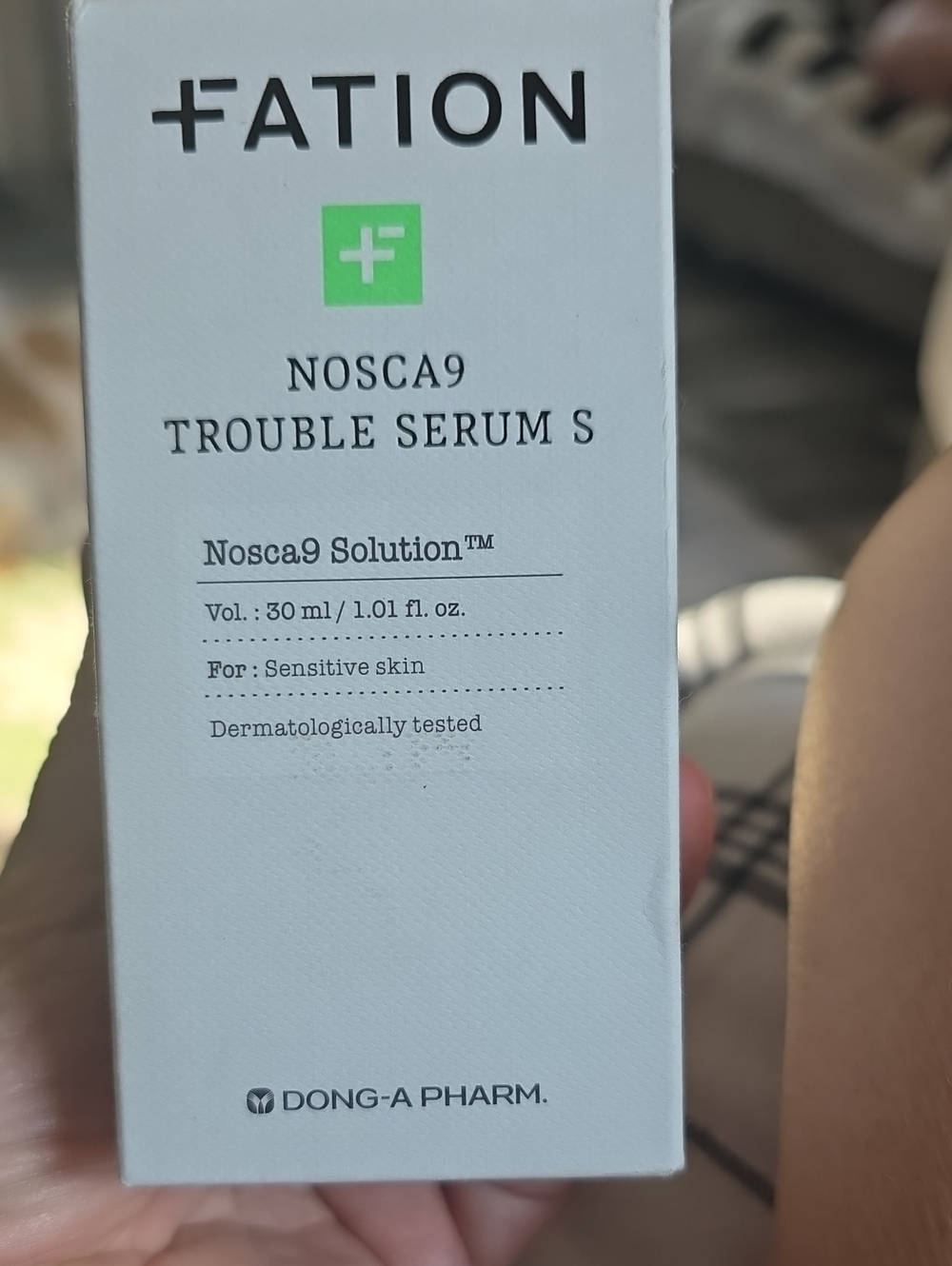 Nosca9 Trouble Serum S - Sensitive Skin Serum (White/Green)